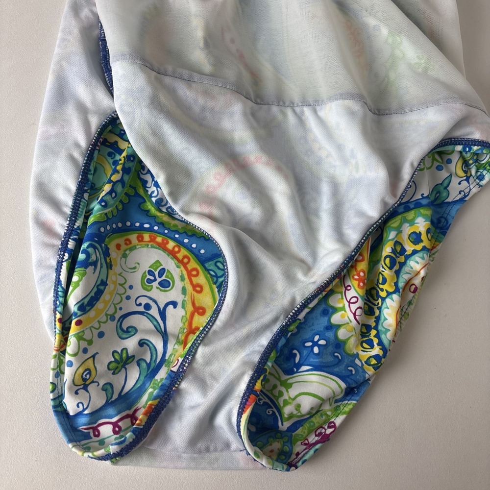 Lauren Ralph Lauren Womens One Piece Colorful Paisley Swimsuit Size 10 - Picture 12 of 15